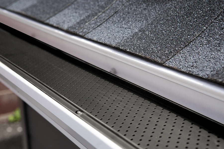 Gutter Clean System — sturdy perforated aluminum